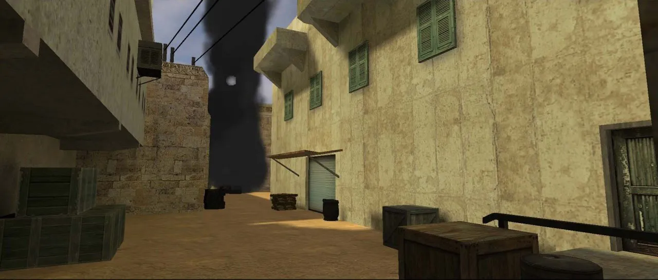 Скриншот de_dustall карта для CS 1.6: точки, баланс сторон, .nav для ботов и оптимизация wpoly/epoly