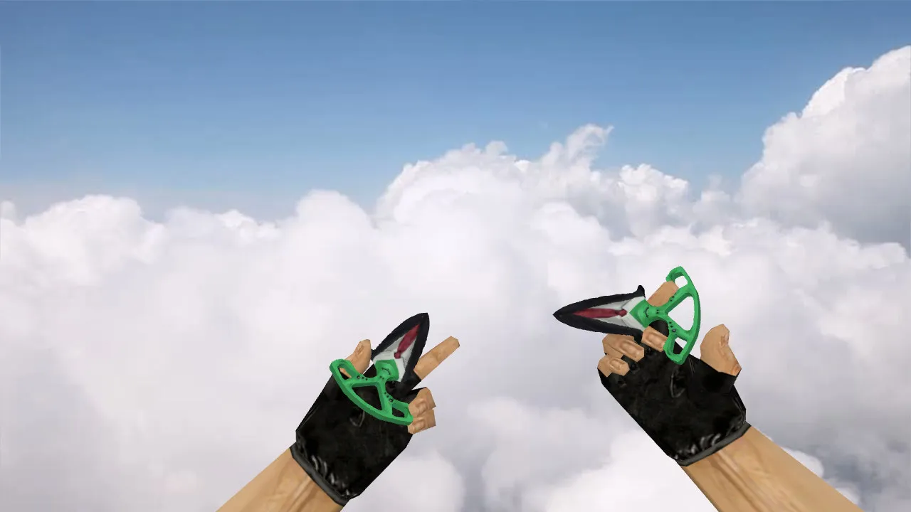 Скриншот Shadow Daggers Alien Costume v_knife — ножи для CS 1.6: звуки, анимация осмотра, текстуры и четкая модель