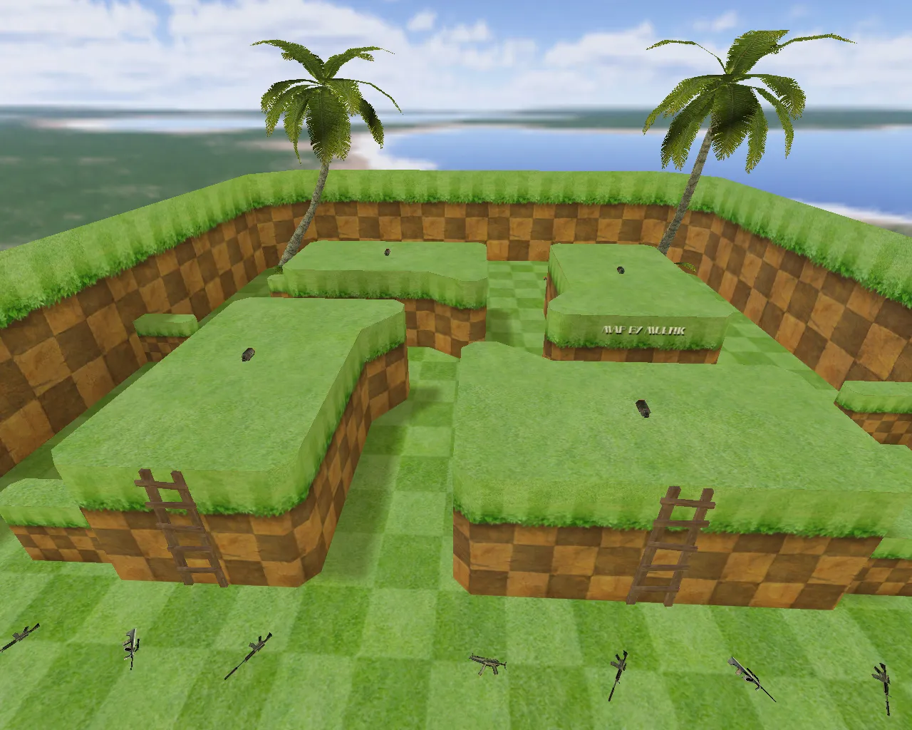 Скриншот  Карта fy_sonic для CS 1.6: баланс раундов, точки для фрагa, .nav для ботов и оптимизация