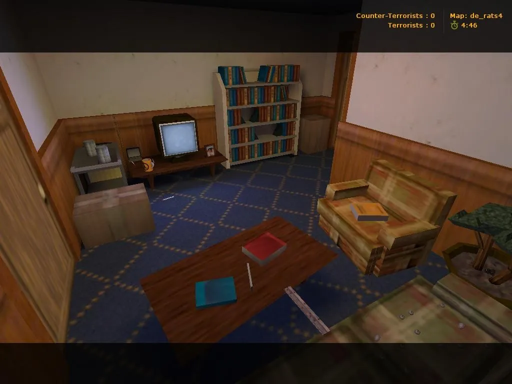 Скриншот  Карта de_rats4 для CS 1.6 - детальный обзор и тактики