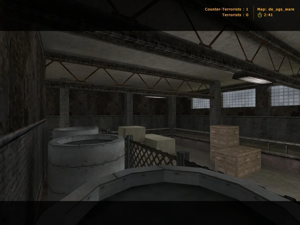 Скриншот Карта de_ugs_ware для CS 1.6: тактические возможности и особенности