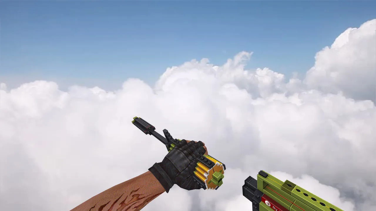 Скриншот Модель v_m4a1 LEGO для CS 1.6: p_m4a1, w_m4a1, звуки, анимация осмотра и текстуры