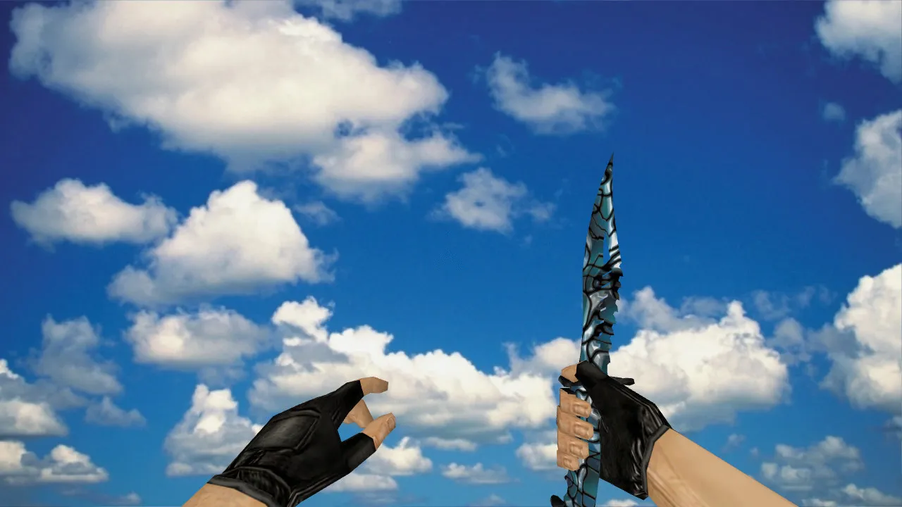 Скриншот Модель ножа «Nautilus Metal Web» v_ для CS 1.6: звуки, анимация осмотра, качество текстур