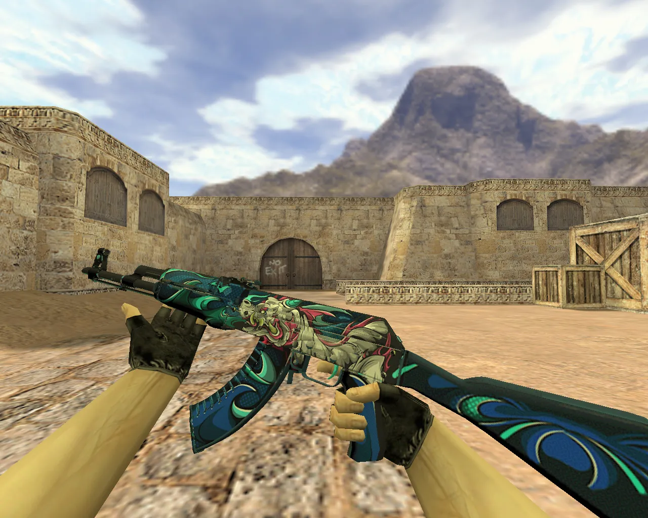 Скриншот АК-47 Кошмар для CS 1.6 - Модель с уникальным дизайном