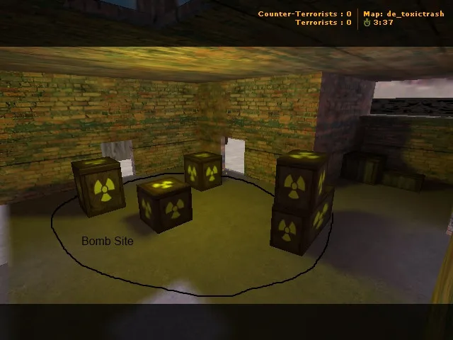 Скриншот Карта de_toxicwaste для CS 1.6 - Погружение в атмосферу опасности