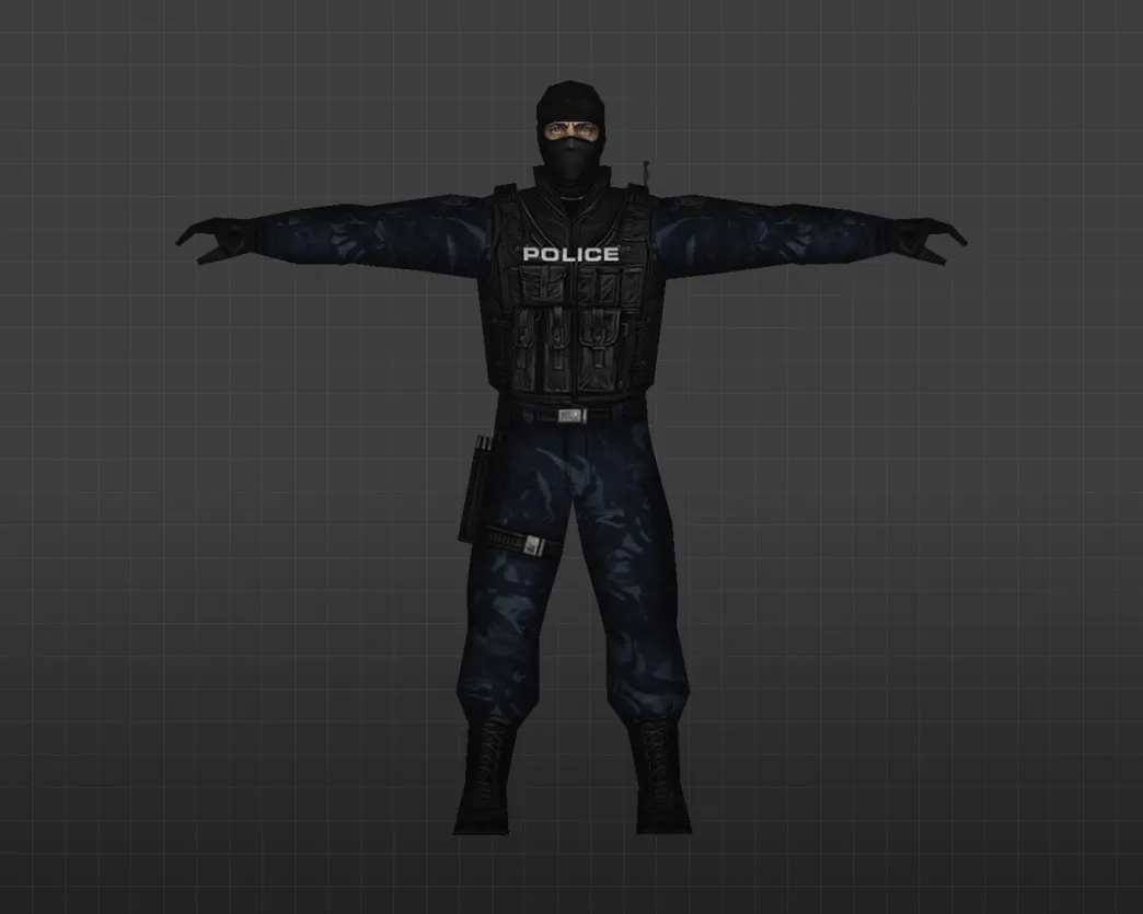 Скриншот Модель «Солдаты в синем камуфляже» для CS 1.6 - Уникальный скин для ваших матчей