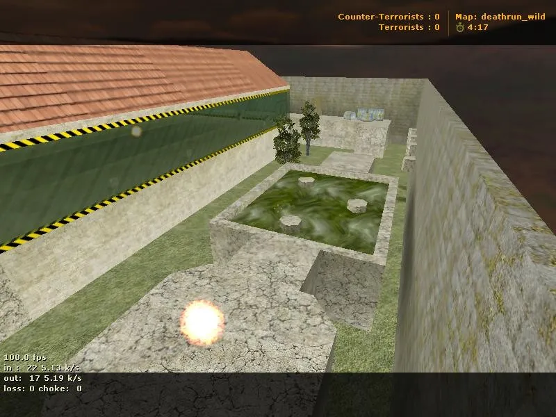 Скриншот  deathrun_wild для CS 1.6: карта deathrun, точки, маршруты, боты и оптимизация
