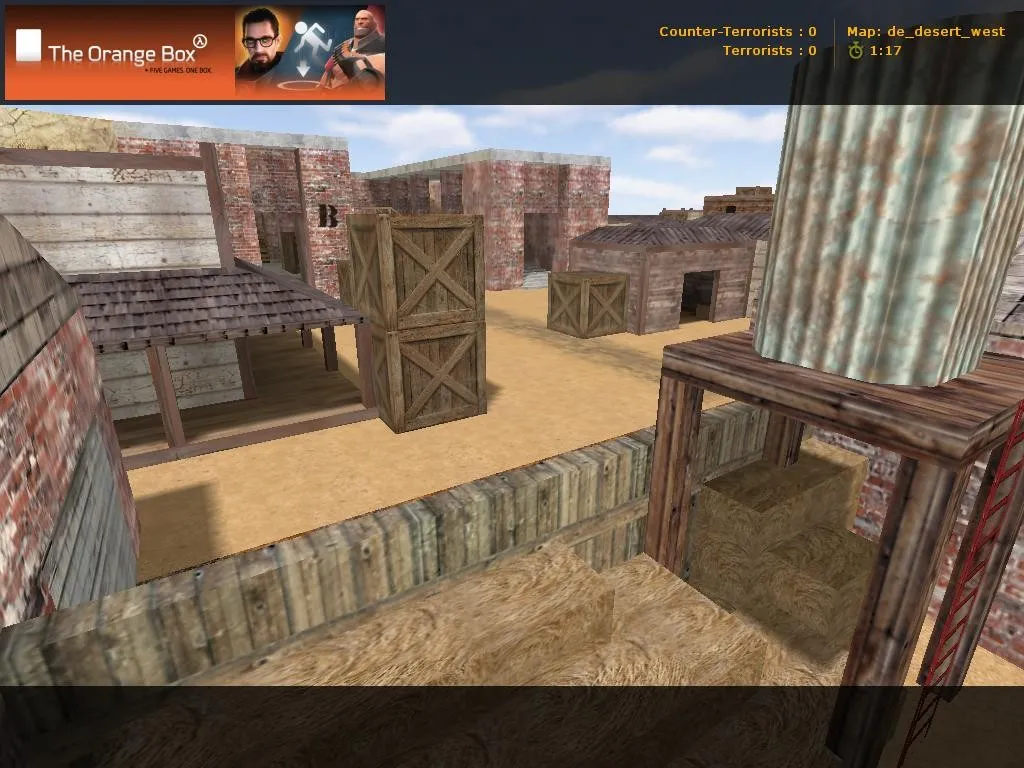 Скриншот Карта «de_desert_west» для CS 1.6