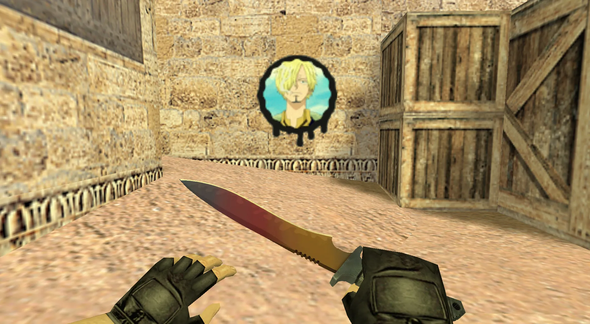 Скриншот Граффити «Санджи» для CS 1.6 - Аниме граффити для вашей игры