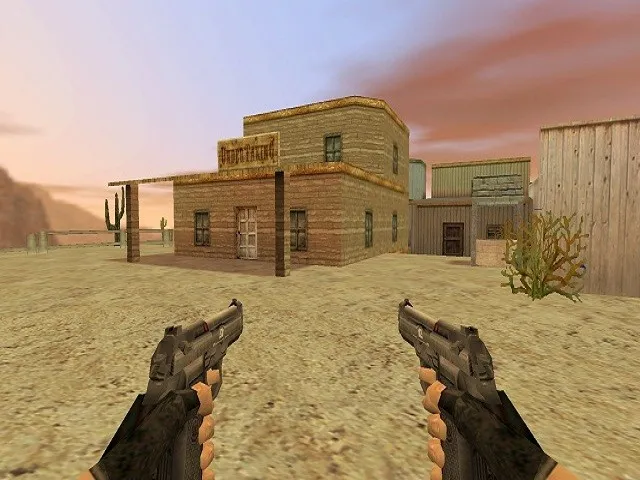 Скриншот  Карта de_wanted для CS 1.6: Тактика и особенности