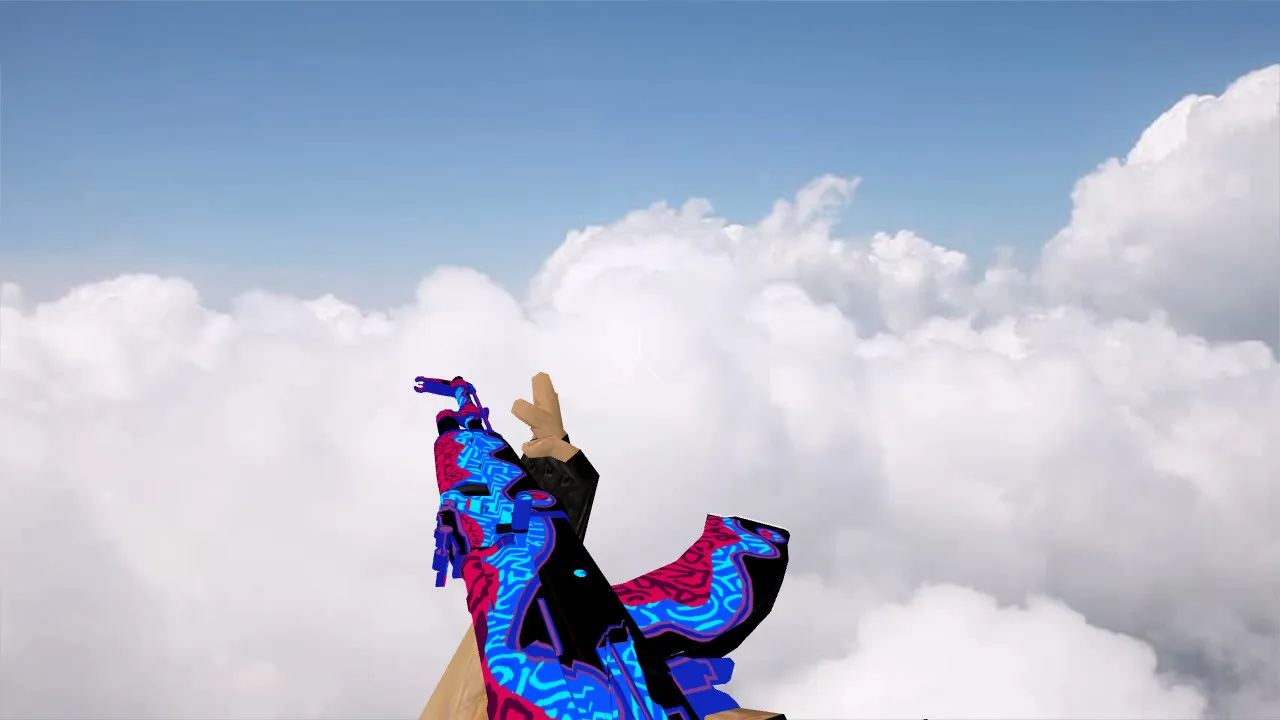 Скриншот Модель AK-47 Red Ice для CS 1.6 - Получите уникальный скин