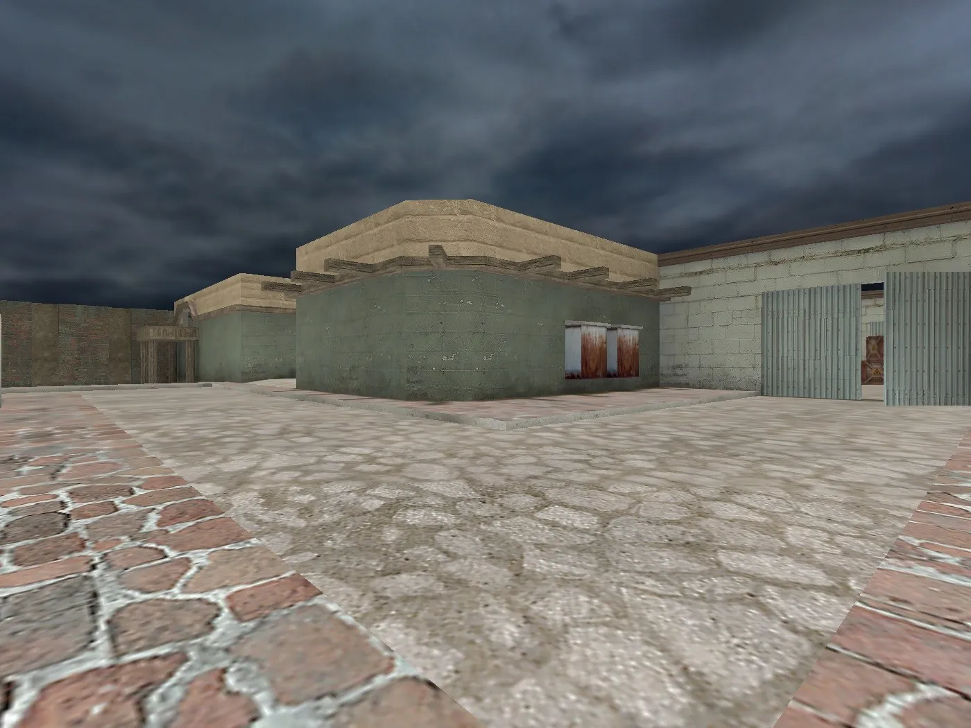 Скриншот  Карта de_bourne для CS 1.6: тактика за CT и T, точки на карте, .nav для ботов, оптимизация wpoly/epoly