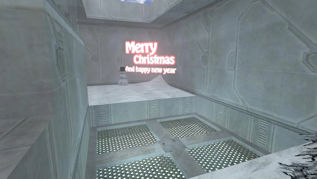 Скриншот  Карта deathrun_whitish для CS 1.6: точки, тайминги, .nav и оптимизация wpoly/epoly