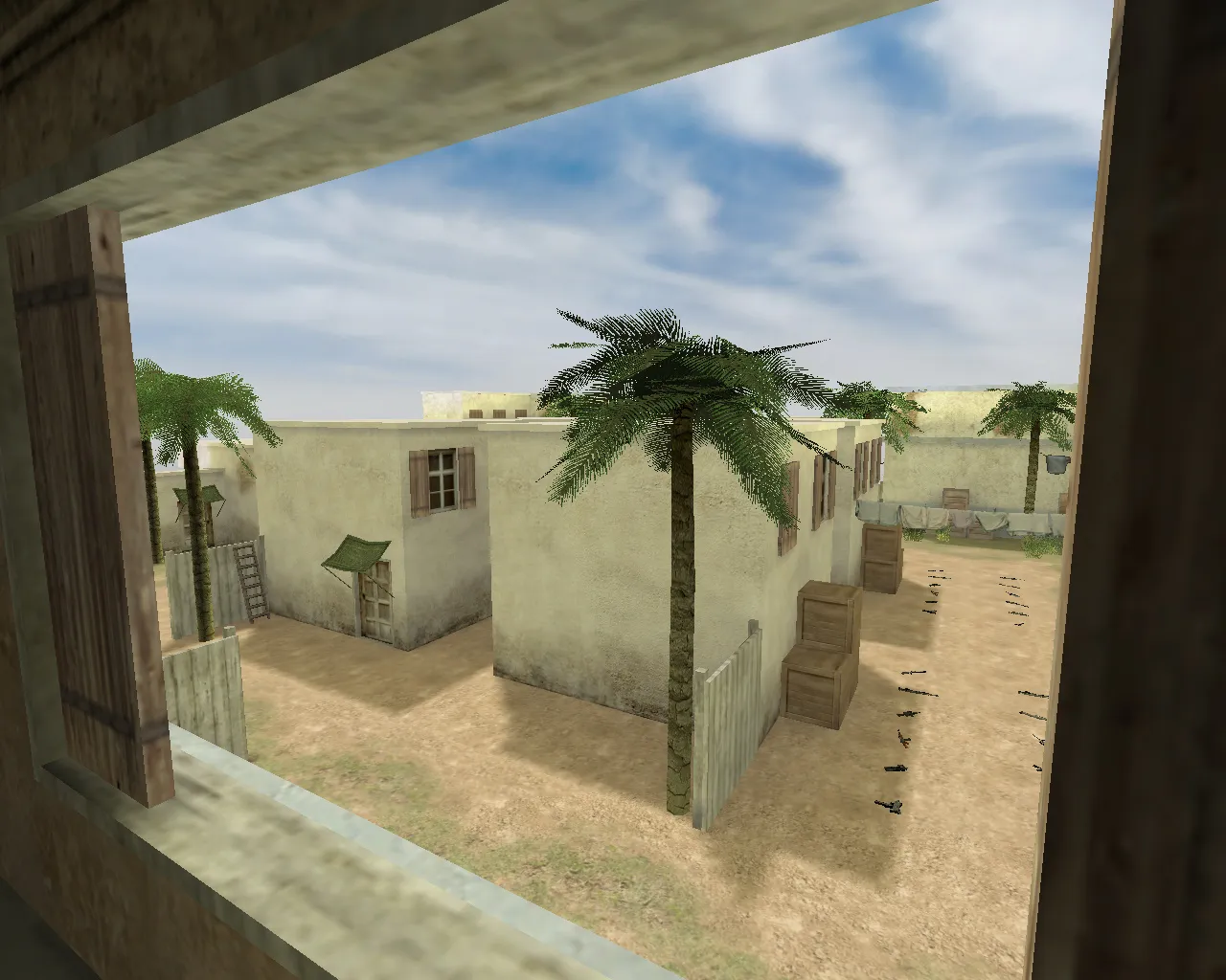 Скриншот  Карта fy_tuscan для CS 1.6: быстрый раунд, баланс сторон, точки под респаун и контроль проходов