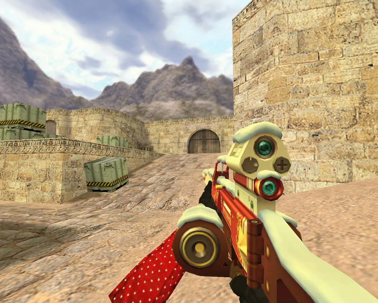 Скриншот Модель «Новогодний пулемет» для CS 1.6 - Скачай сейчас