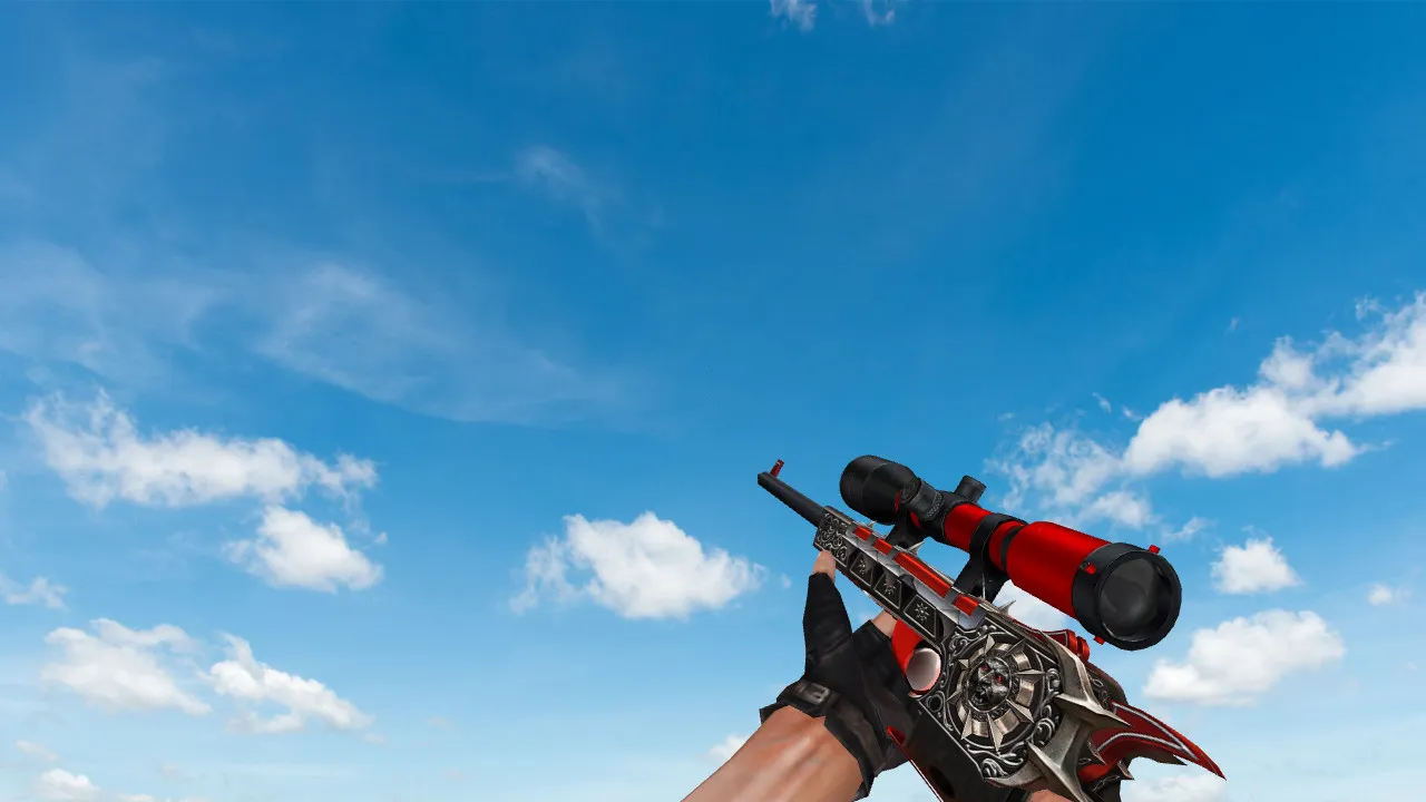 Скриншот Модель AWP Blood Hunter для CS 1.6 - Оружие с уникальным дизайном