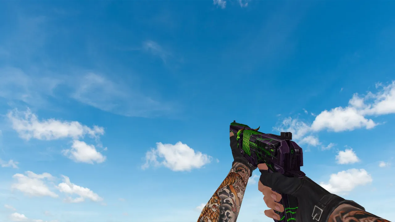 Скриншот Пак моделей оружия «Balrog Poison Skin Pack» для CS 1.6: v_, p_, w_ модели, звуки, анимация осмотра и качество текстур