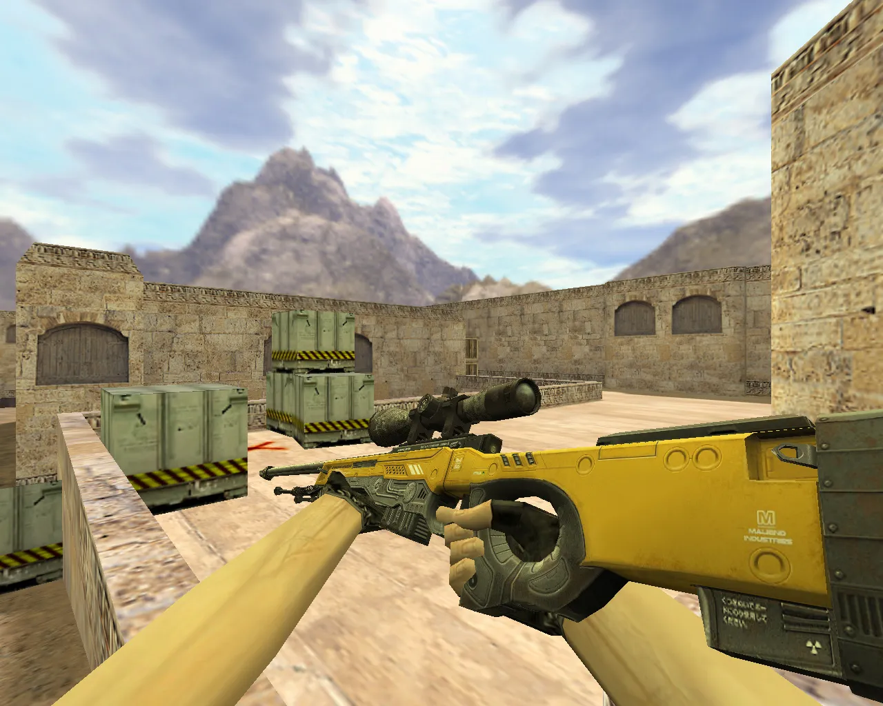 Скриншот Модель AWP Уничтожитель Желтый для CS 1.6 - Скачать и Установить