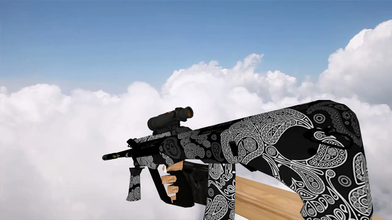 Скриншот Модель «AUG Black Series» для CS 1.6 - Качественная замена