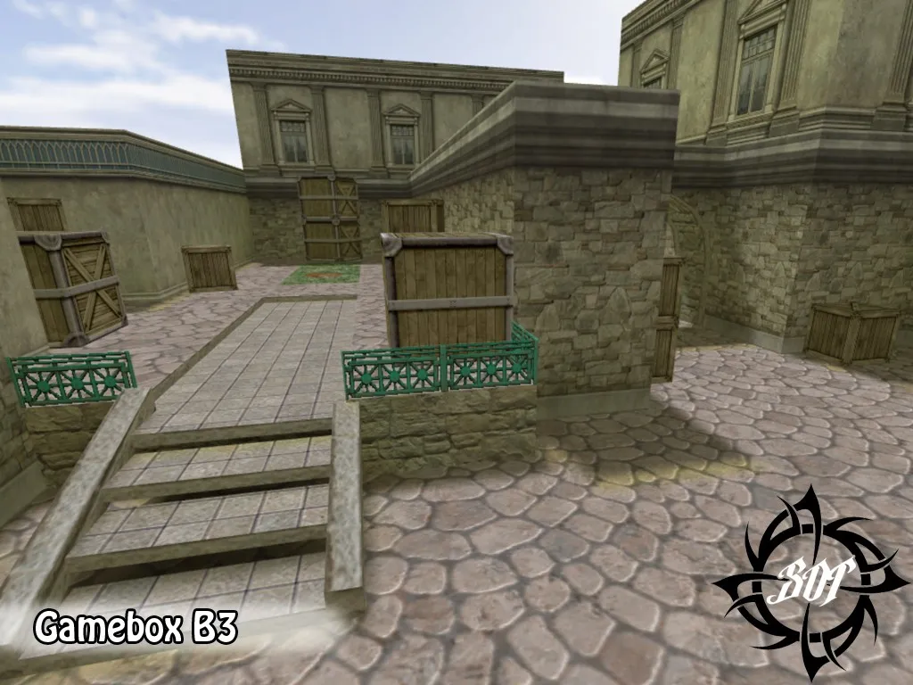 Скриншот  de_gamebox_b3 для CS 1.6: обзор карты, точки, тактики CT/T, оптимизация и советы по установке