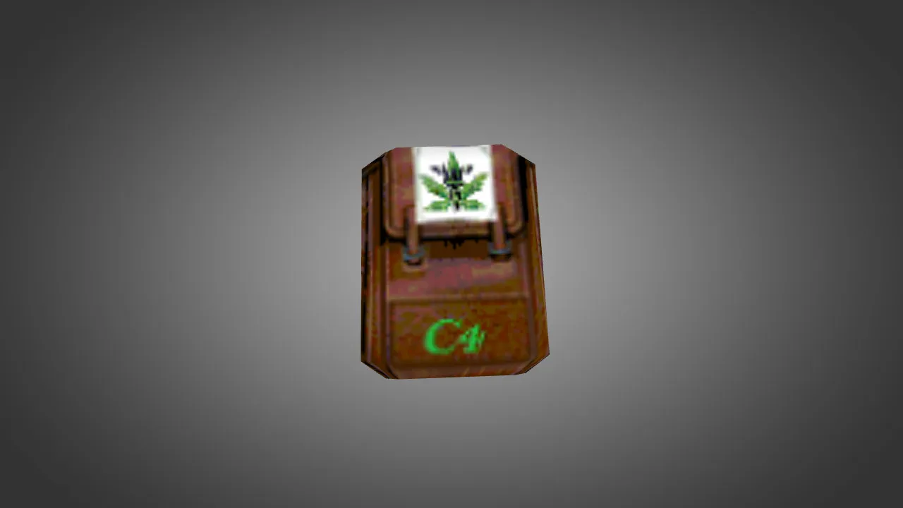 Скриншот Модель «Marijuana Backpack» v_ модели для CS 1.6: p_ и w_ файлы, звуки, анимация осмотра, текстуры