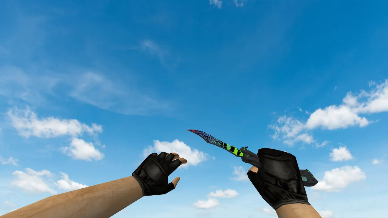 Скриншот Модель v_knife и p_knife Butterfly Knife Superfurry для CS 1.6: звуки, анимация осмотра, качество текстур