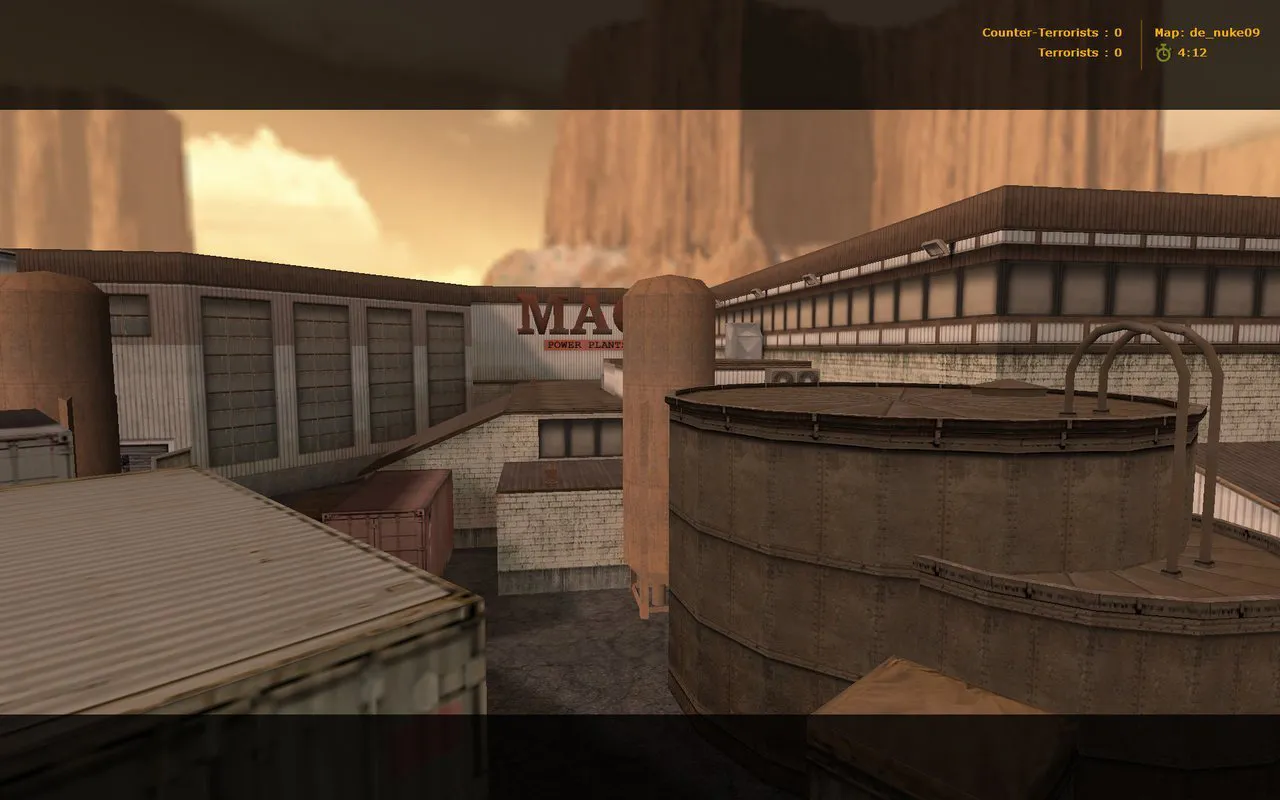 Скриншот  Карта de_nuke09 для CS 1.6: тактика и особенности
