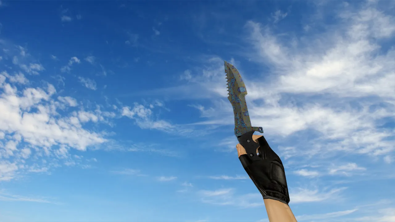 Скриншот v_knife охотничий нож «Поверхностная закалка» p_ и w_ модели для CS 1.6: звук, анимации осмотра, текстуры