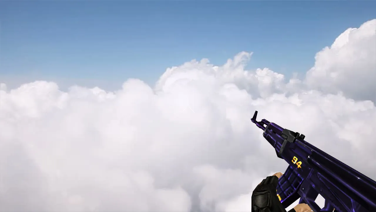 Скриншот Модель АК-47 «Purple 94» для CS 1.6: v_ p_ w_ файлы, звуки, анимация осмотра и настройки