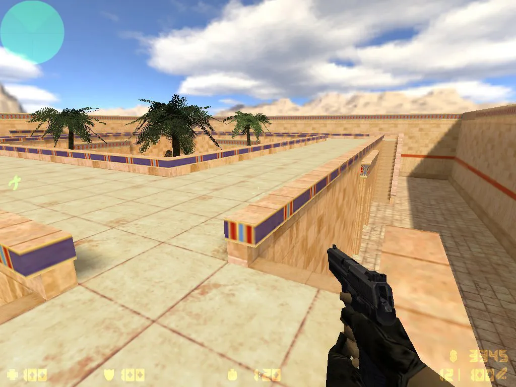 Скриншот  Карта de_temple_aegypt для CS 1.6 – Тактические возможности и детали