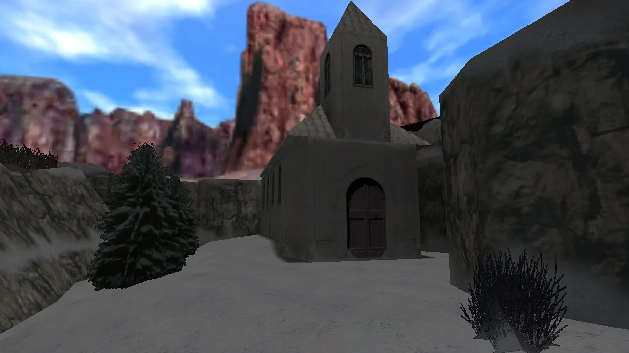 Скриншот  Карта de_st_johann для CS 1.6 - Тактический анализ и оптимизация