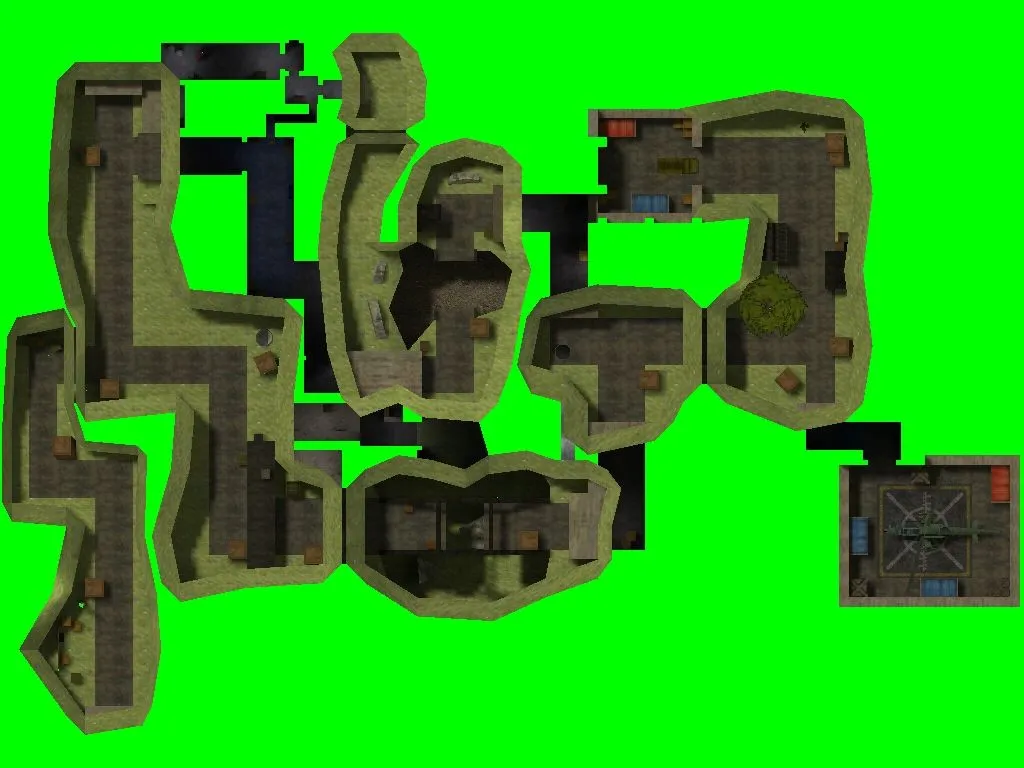 Скриншот  de_bridge для CS 1.6: баланс сторон, точки, боты (.nav), оптимизация wpoly/epoly