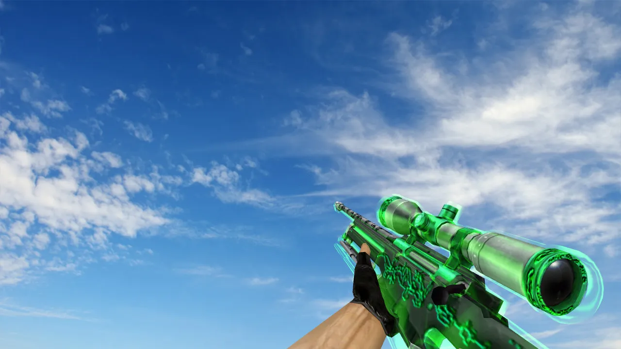 Скриншот Модель «AWP Green Glass» для CS 1.6 - Совершенная точность