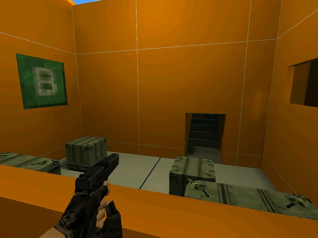 Скриншот  Карта de_walklane для CS 1.6: Обзор, Тактики и Оптимизация