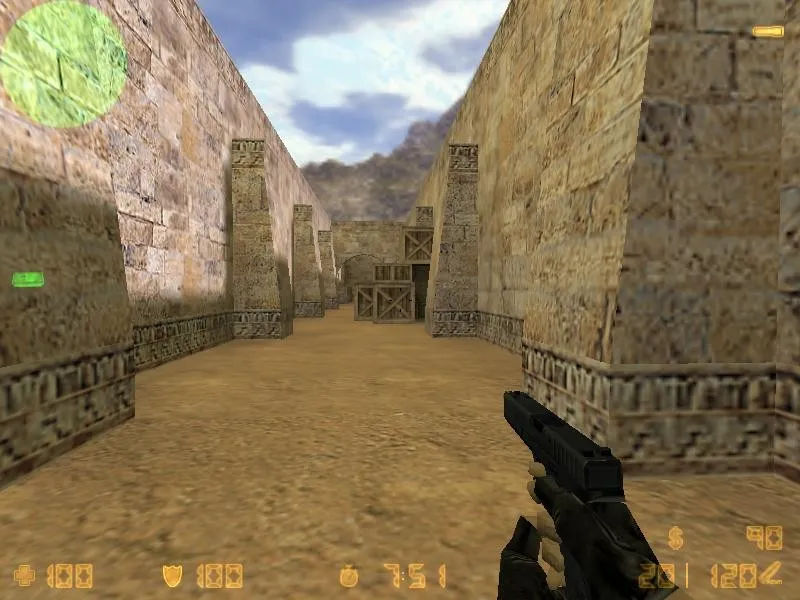 Скриншот  de_dustk для CS 1.6: установка, настройка ботов, точки и оптимизация карты