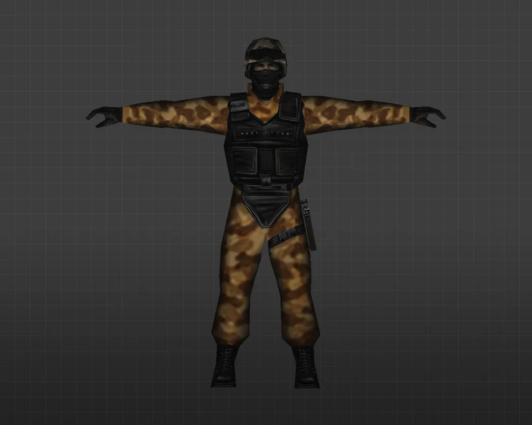 Скриншот Модель «Пустынный спецназ» для CS 1.6 - Уникальный скин для игроков