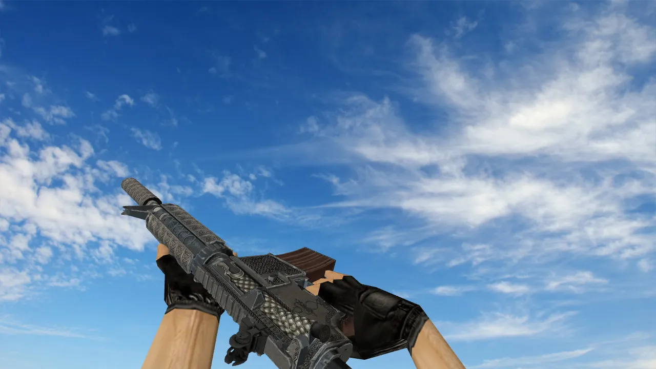 Скриншот Модель M4A4 Celtic Serpent для CS 1.6: v_ w_ p_ модель, звук, анимация осмотра и текстуры