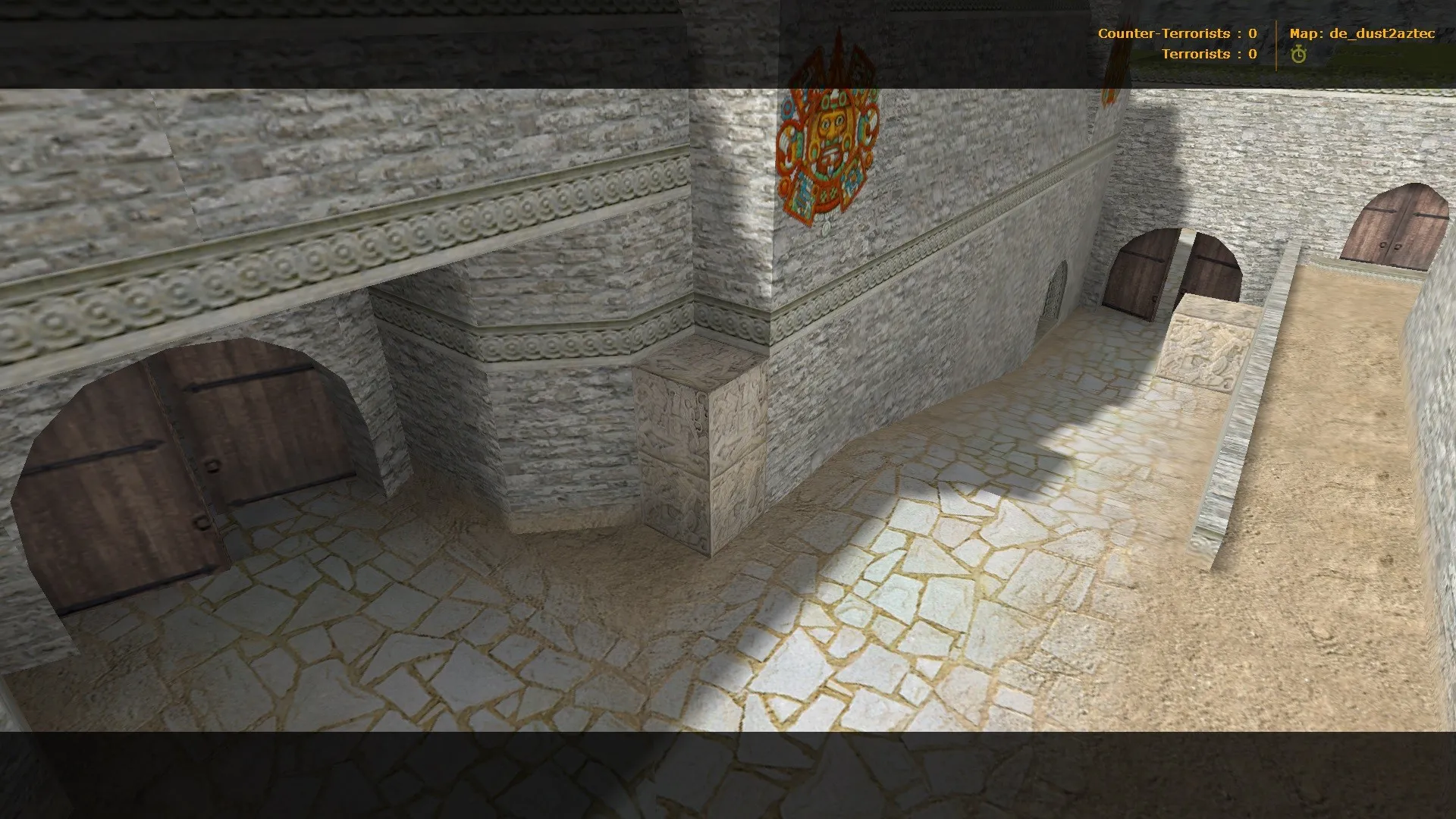 Скриншот  de_dust2aztec0 — карта для CS 1.6: баланс сторон, точки, тактика, .nav и оптимизация wpoly/epoly