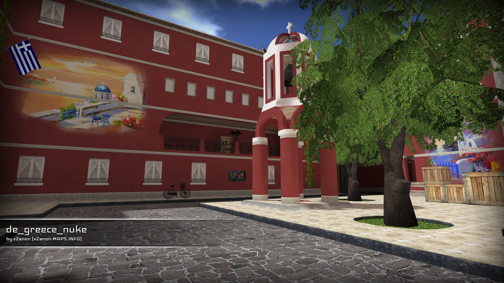 Скриншот  Карта de_greece_nuke_b3 для CS 1.6: точки, маршруты, .nav для ботов и оптимизация wpoly/epoly