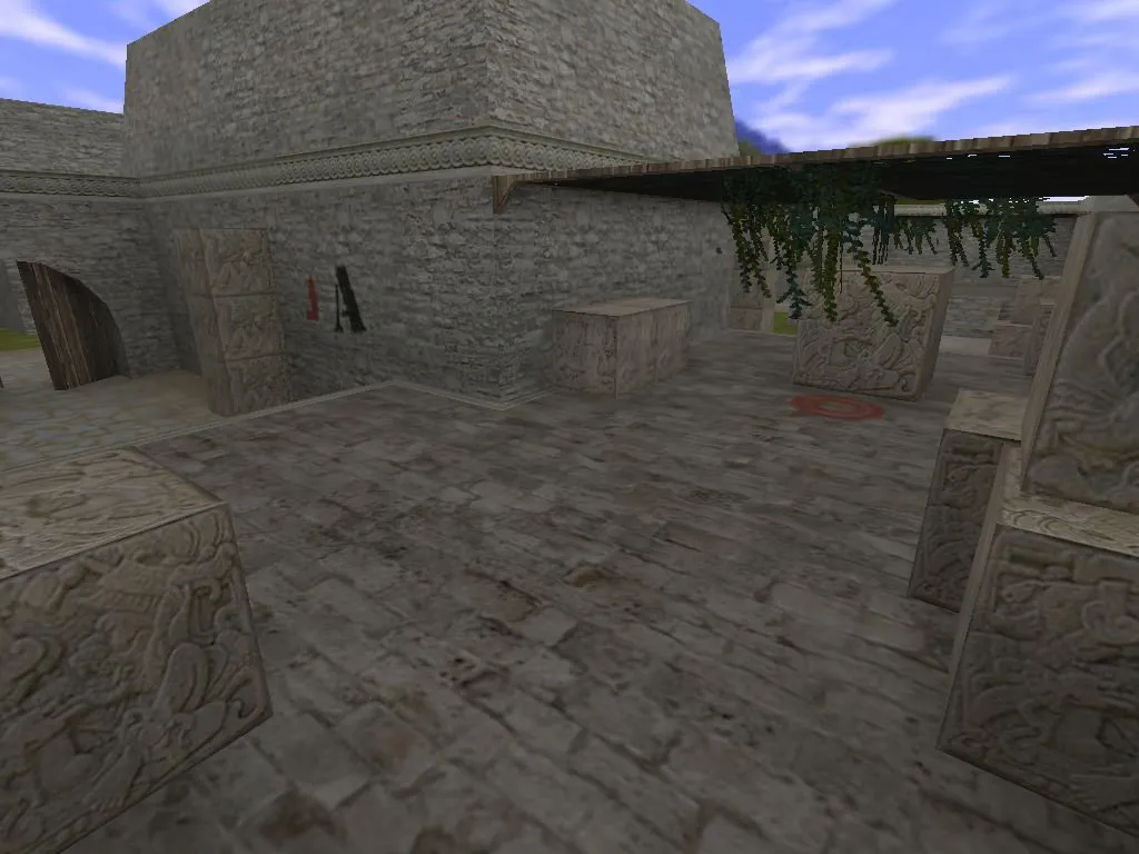 Скриншот Карта de_az для CS 1.6: тактика за Т и КТ, точки, .nav для ботов и оптимизация wpoly/epoly