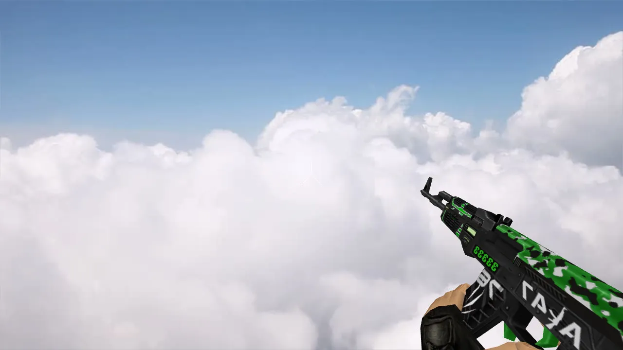 Скриншот Модель v_ak47 Grimmjow для CS 1.6: p_ak47 и w_ak47, звуки, анимация осмотра, текстуры и настройка