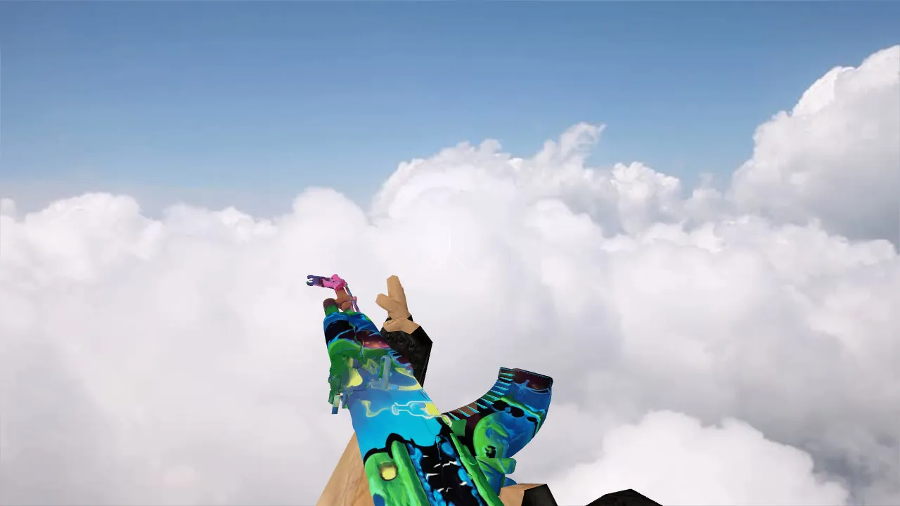 Скриншот Модель «AK-47 Acid» для CS 1.6 - Уникальный стиль и производительность