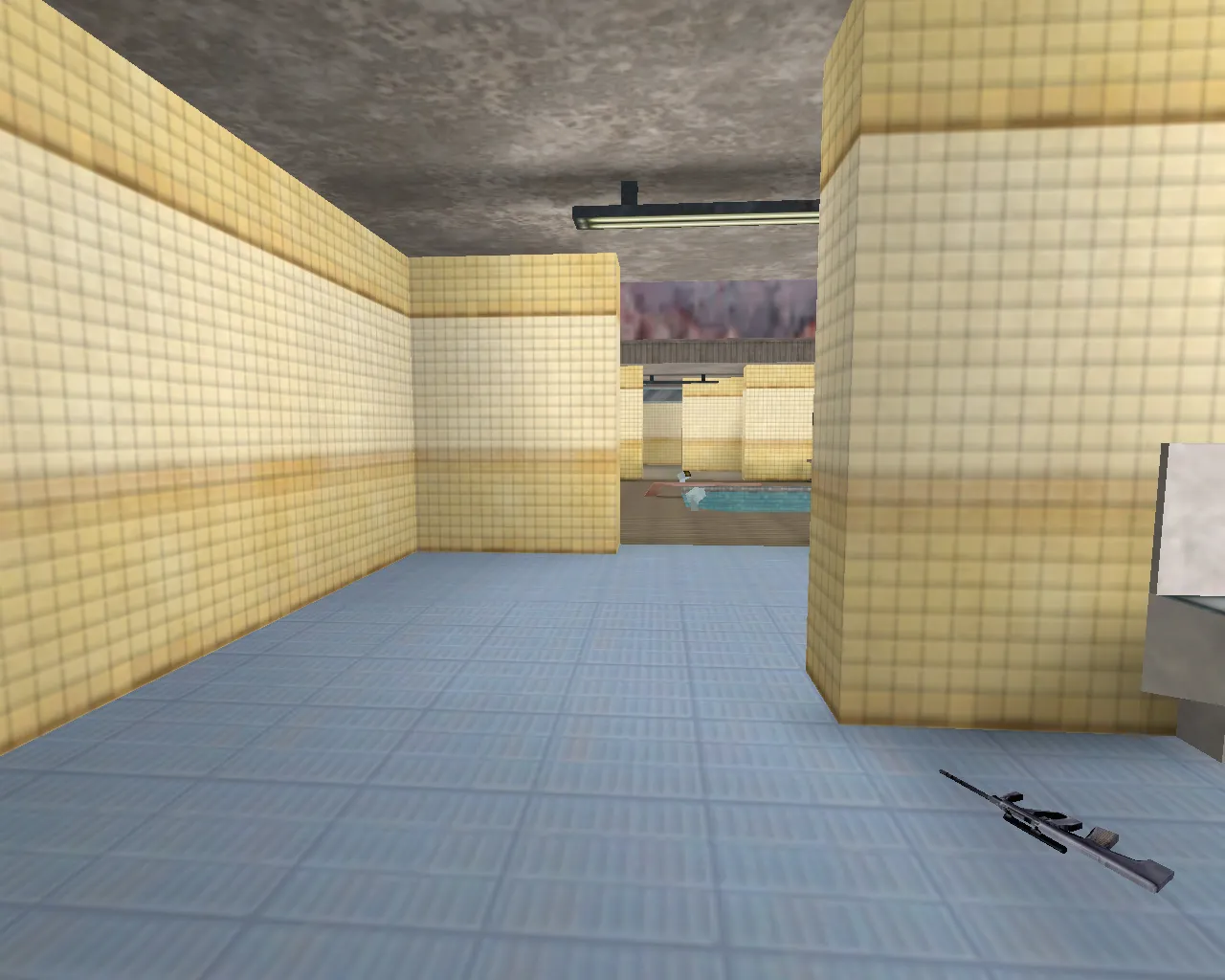 Скриншот  fy_pool_day_modern для CS 1.6: FY карта с дневной сценой, балансом сторон и оптимизацией