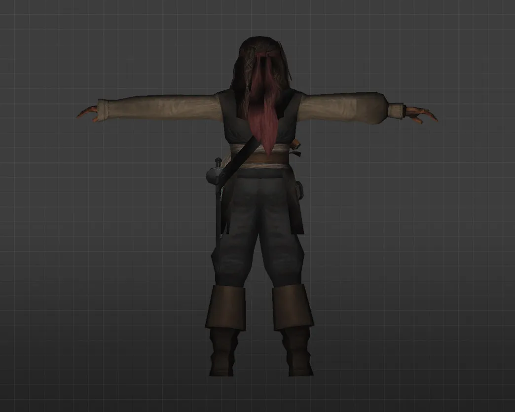 Скриншот Модель «Джек Воробей» для CS 1.6 - Играйте стильно и уникально!