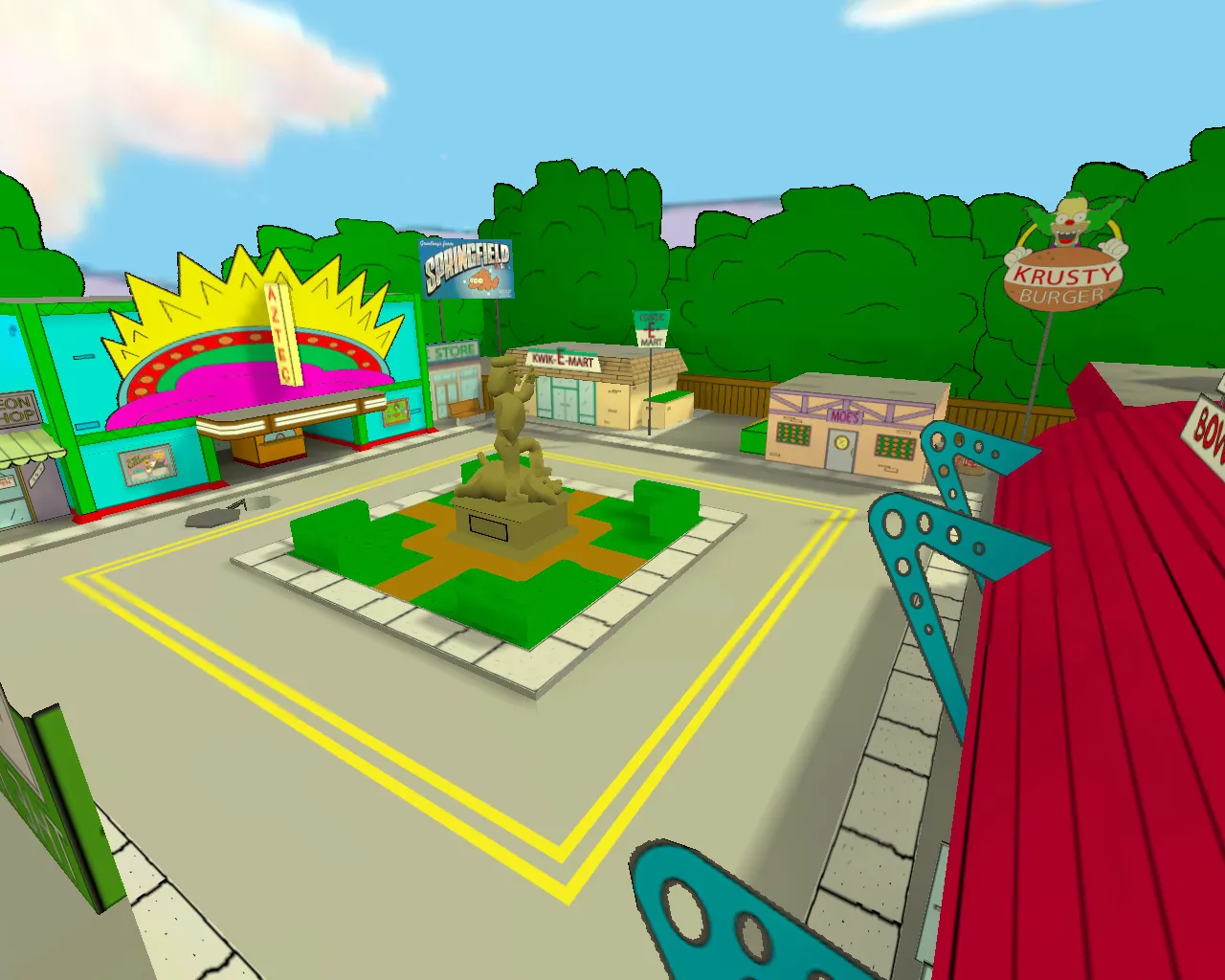 Скриншот Карта de_simpsons для CS 1.6: Тактические нюансы и детали