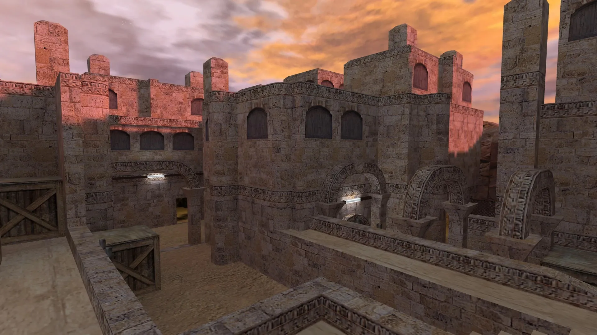 Скриншот  de_buried для CS 1.6: настройка, точки, .nav, оптимизация wpoly/epoly и чистый конфиг