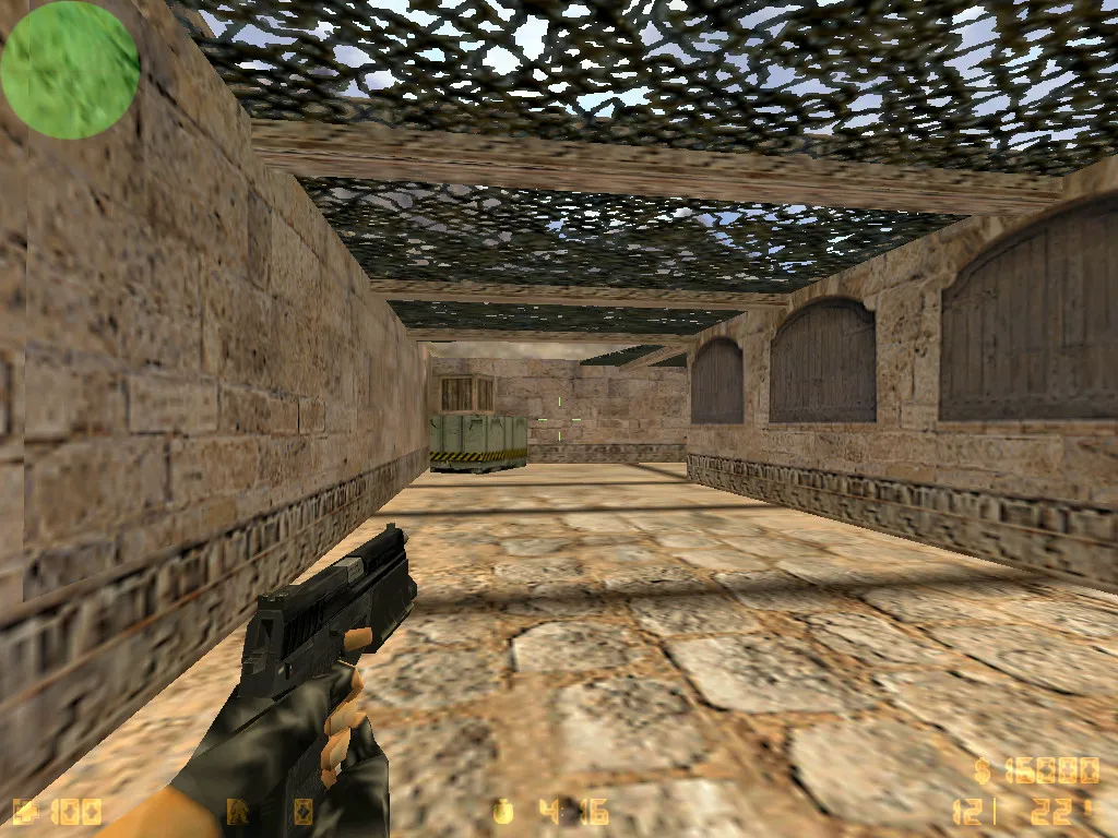 Скриншот  Карта de_dustkabul для CS 1.6: баланс сторон, точки, маршруты, bot .nav и оптимизация