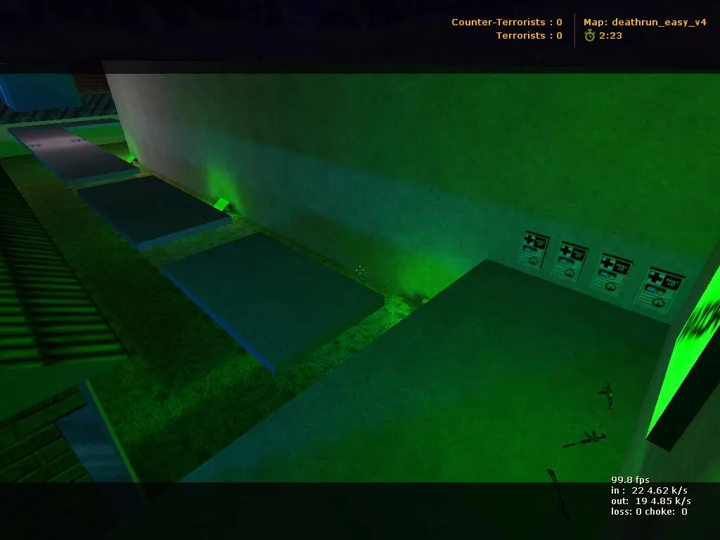Скриншот  deathrun_easy_v4 для CS 1.6: точки, боты по .nav, оптимизация карты и запуск без подмен