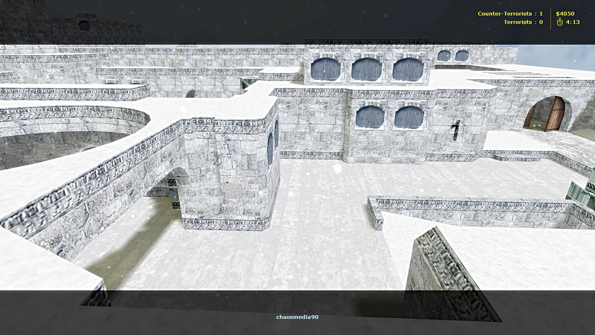 Скриншот de_dustlong_winter для CS 1.6: тактика сторон, точки, .nav и оптимизация wpoly/epoly
