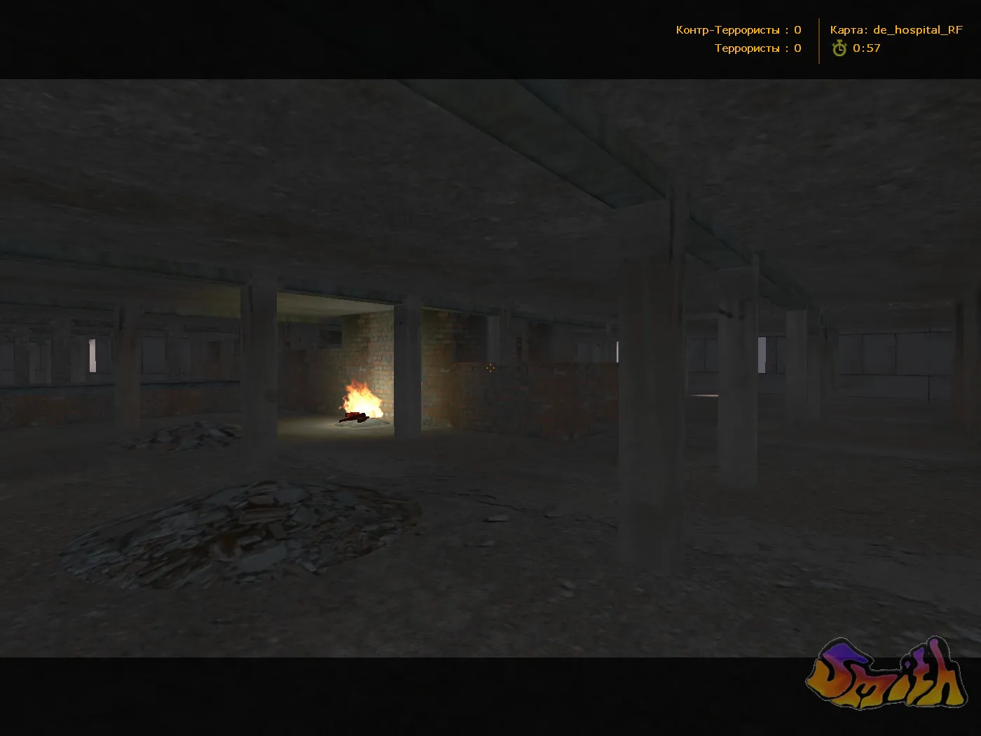 Скриншот  Карта de_hospital_rf для CS 1.6 - Подробное описание и стратегии